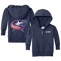 Infant Chad & Jake Navy Columbus Blue Jackets Logo Full-Zip Hoodie
