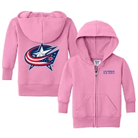 Infant Chad & Jake Columbus Blue Jackets Logo Full-Zip Hoodie
