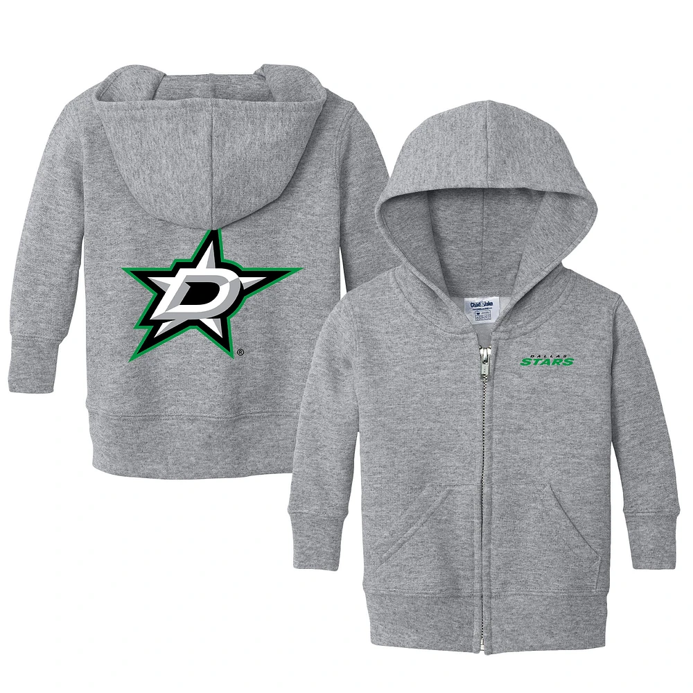 Infant Chad & Jake Heather Gray Dallas Stars Logo Full-Zip Hoodie Jacket