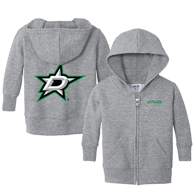 Infant Chad & Jake Heather Gray Dallas Stars Logo Full-Zip Hoodie Jacket