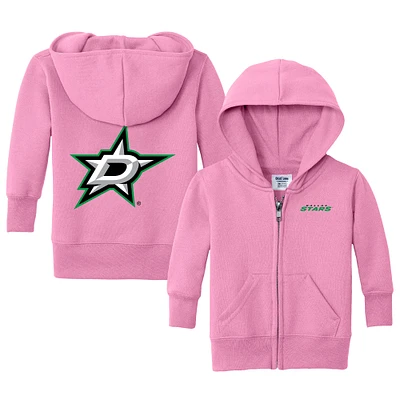 Infant Chad & Jake Pink Dallas Stars Logo Full-Zip Hoodie