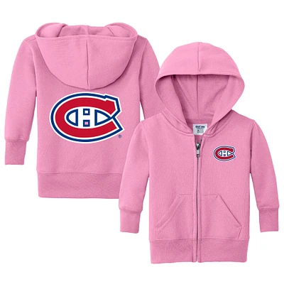 Infant Chad & Jake Pink Montreal Canadiens Logo Full-Zip Hoodie Jacket