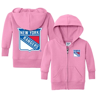 Infant Chad & Jake New York Rangers Logo Full-Zip Hoodie
