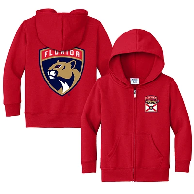 Toddler Chad & Jake Red Florida Panthers Logo Full-Zip Hoodie Jacket