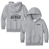 Toddler Chad & Jake Heather Gray Los Angeles Kings Logo Full-Zip Hoodie Jacket