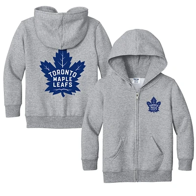 Toddler Chad & Jake Heather Gray Toronto Maple Leafs Logo Full-Zip Hoodie Jacket