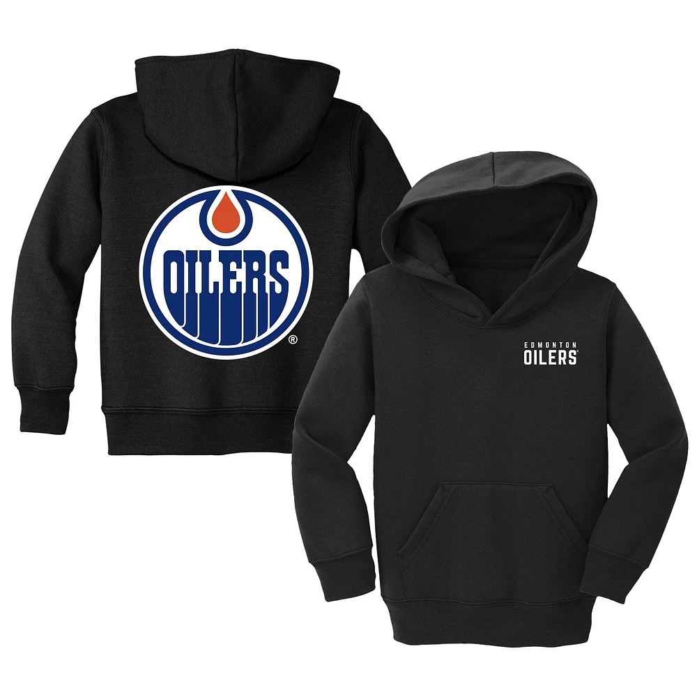 Toddler Chad & Jake Black Edmonton Oilers Pullover Hoodie
