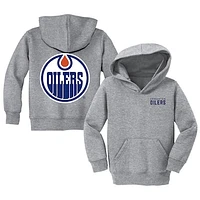 Toddler Chad & Jake Heather Gray Edmonton Oilers Pullover Hoodie