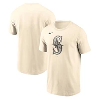 Men's Nike Cream Seattle Mariners Camo Logo T-Shirt
