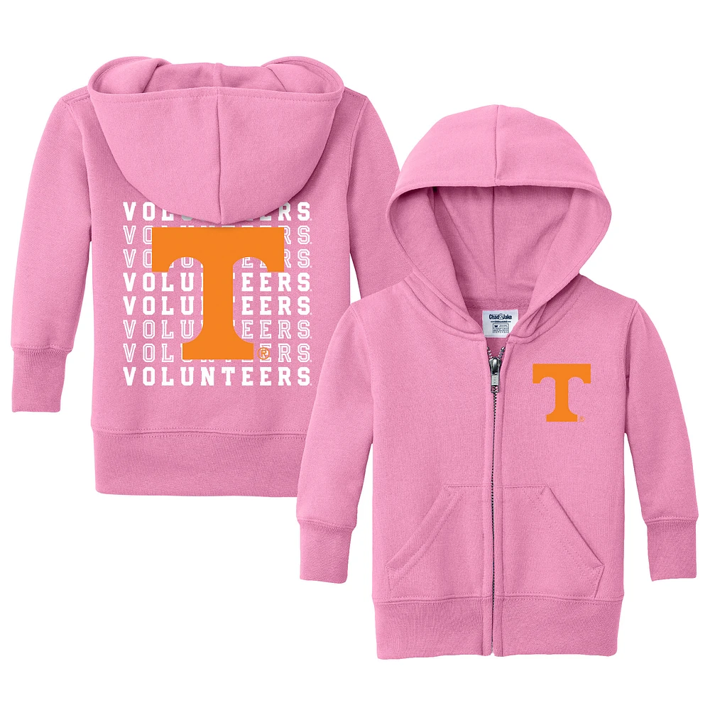 Infant Chad & Jake Pink Tennessee Volunteers Retro Full-Zip Hoodie