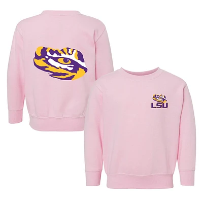 Toddler Chad & Jake Pink LSU Tigers Logo Pullover Sweatshirt