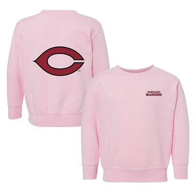 Toddler Chad & Jake Pink UChicago Maroons Logo Pullover Sweatshirt