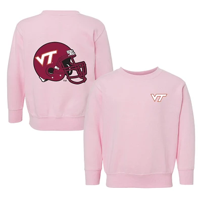 Toddler Chad & Jake Pink Virginia Tech Hokies Logo Pullover Sweatshirt