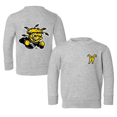 Toddler Chad & Jake Heather Gray Wichita State Shockers Logo Pullover Sweatshirt
