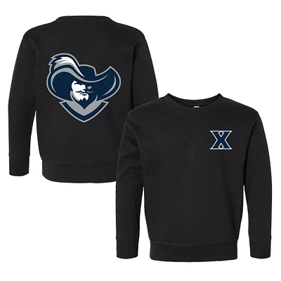 Toddler Chad & Jake Black Xavier Musketeers Logo Pullover Sweatshirt