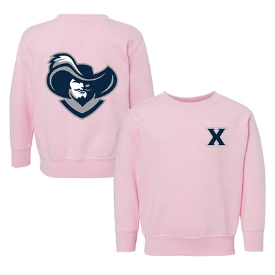 Toddler Chad & Jake Pink Xavier Musketeers Logo Pullover Sweatshirt