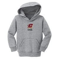 Toddler Chad & Jake  Heather Gray Central Michigan Chippewas Secondary Logo Personalized Pullover Hoodie