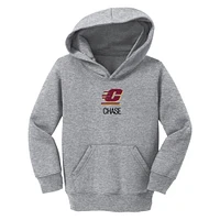 Toddler Chad & Jake  Heather Gray Central Michigan Chippewas Secondary Logo Personalized Pullover Hoodie