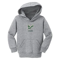 Toddler Chad & Jake  Heather Gray South Florida Bulls Primary Logo Personalized Pullover Hoodie