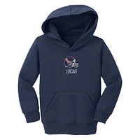 Toddler Chad & Jake  Navy Ole Miss Rebels Helmet Personalized Pullover Hoodie