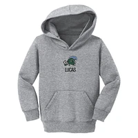 Toddler Chad & Jake  Heather Gray Tulane Green Wave Primary Logo Personalized Pullover Hoodie
