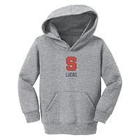 Toddler Chad & Jake  Heather Gray Syracuse Orange Primary Logo Personalized Pullover Hoodie