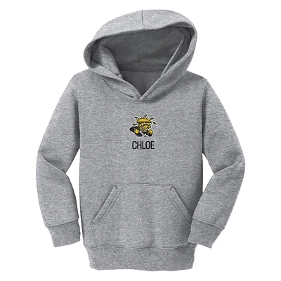 Toddler Chad & Jake  Heather Gray Wichita State Shockers Primary Logo Personalized Pullover Hoodie