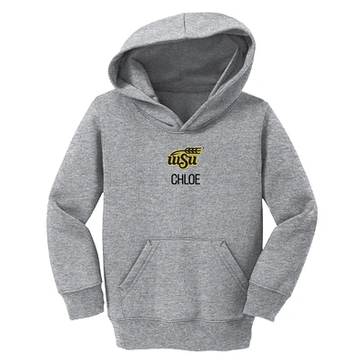Toddler Chad & Jake  Heather Gray Wichita State Shockers Secondary Logo Personalized Pullover Hoodie