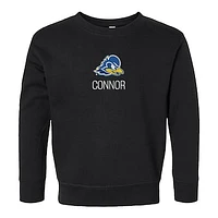 Toddler Chad & Jake  Black Delaware Fightin' Blue Hens Secondary Logo Personalized Pullover Sweatshirt