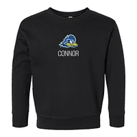 Toddler Chad & Jake  Black Delaware Fightin' Blue Hens Secondary Logo Personalized Pullover Sweatshirt