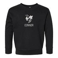 Toddler Chad & Jake  Black Georgia Tech Yellow Jackets Mascot Personalized Pullover Sweatshirt