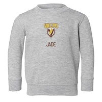 Toddler Chad & Jake  Heather Gray Valparaiso University Secondary Logo Personalized Pullover Sweatshirt