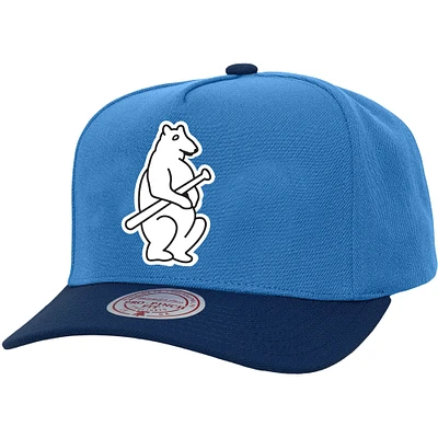 Unisex Mitchell & Ness  Blue Chicago Cubs Basic Coop Pro Adjustable Hat