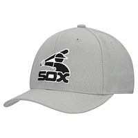 Unisex Mitchell & Ness  Gray Chicago White Sox Basic Coop Pro Adjustable Hat