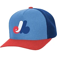 Unisex Mitchell & Ness  Blue Montreal Expos Basic Coop Pro Adjustable Hat