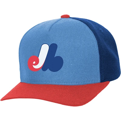 Unisex Mitchell & Ness  Blue Montreal Expos Basic Coop Pro Adjustable Hat