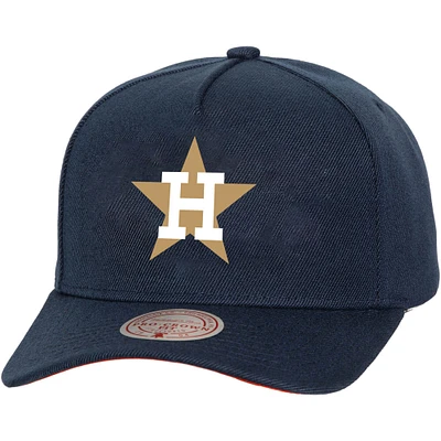 Unisex Mitchell & Ness  Navy Houston Astros Basic Coop Pro Adjustable Hat