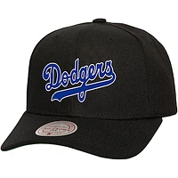 Unisex Mitchell & Ness  Black Los Angeles Dodgers Basic Coop Pro Adjustable Hat