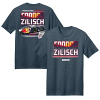 Men's Trackhouse Racing Team Collection Heather Navy Connor Zilisch Red Bull Car T-Shirt