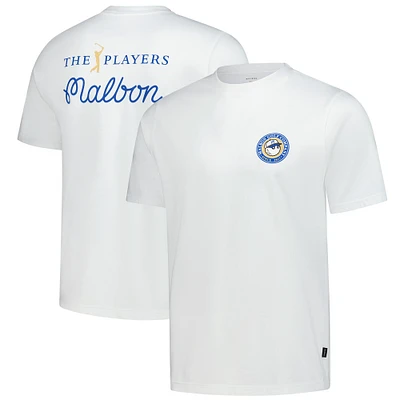 Men's Malbon Golf  White THE PLAYERS T-Shirt