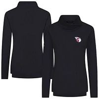 Women's Levelwear Black Cleveland Guardians Advance Insignia 2.0 Raglan Pullover