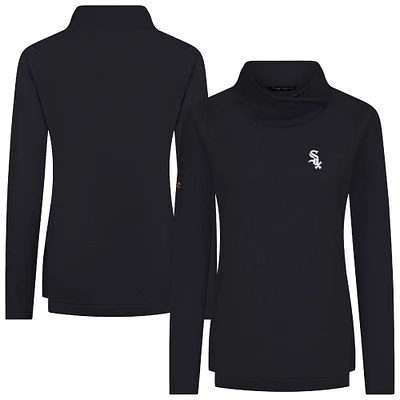 Women's Levelwear Black Chicago White Sox Advance Insignia 2.0 Raglan Pullover