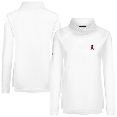 Women's Levelwear White Los Angeles Angels Advance Insignia 2.0 Raglan Pullover