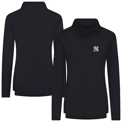 Women's Levelwear Black New York Yankees Advance Insignia 2.0 Raglan Pullover