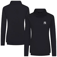 Women's Levelwear Black New York Yankees Advance Insignia 2.0 Raglan Pullover