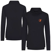 Women's Levelwear Black Baltimore Orioles Advance Insignia 2.0 Raglan Pullover