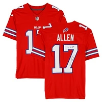 Josh Allen Buffalo Bills Autographed Red Nike Limited Jersey with "24 NFL MVP" Inscription