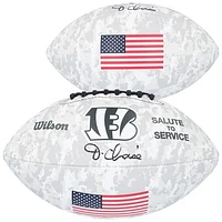 Ja'Marr Chase Cincinnati Bengals Autographed Wilson 2024 Salute To Service Football