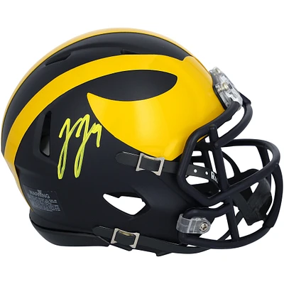 J.J. McCarthy Michigan Wolverines Autographed Riddell Speed Mini Helmet