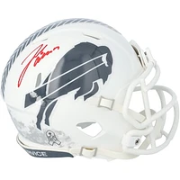Josh Allen Buffalo Bills Autographed Riddell 2024 Salute To Service Speed Mini Helmet